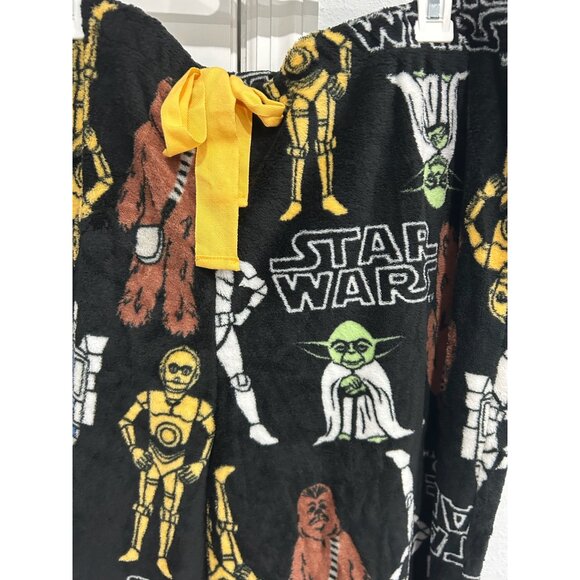 Licensed Star Wars Plush Pajama Pants Sleepwear Drawstring Waist Sz - Picture 4 of 11